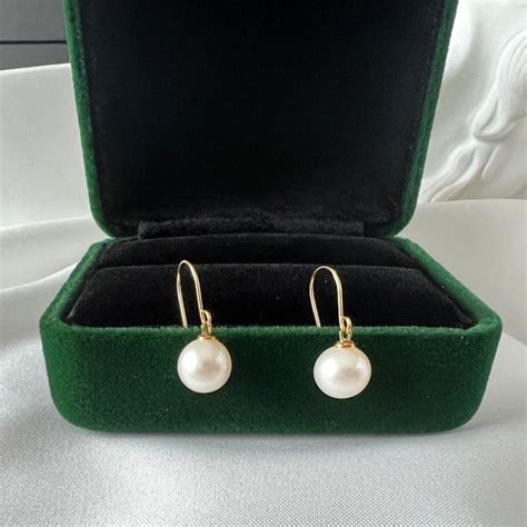 celine pearl earrings replica|9ct Solid Gold Dainty Chain and Pearl Hook Earrings .